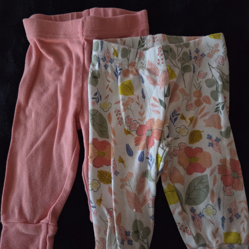 Carter's Pink and Floral Kids Leggings